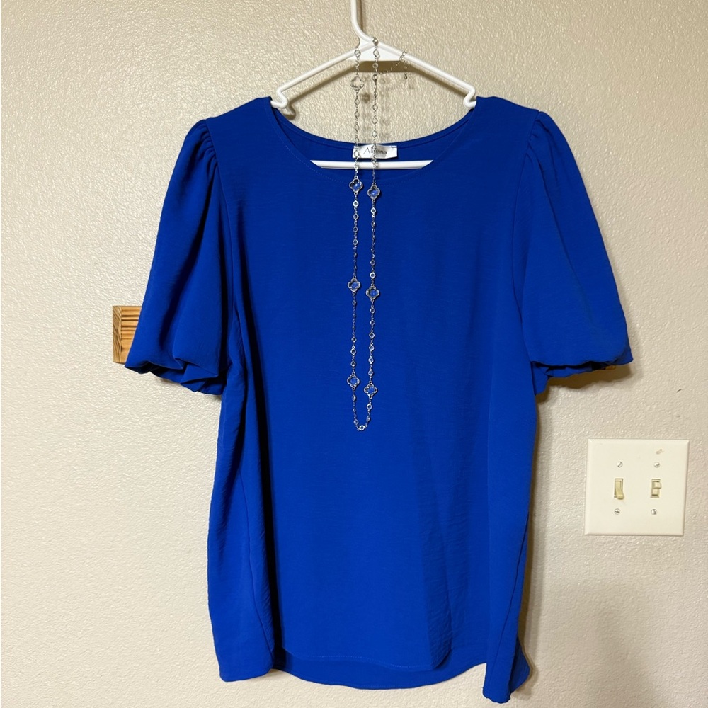 Chic Boutique Royal Blue Women's Blouse